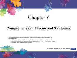 Comprehension: Theory and Strategies (Gunning)