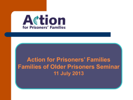 Barriers to communication - Action for Prisoners` Families