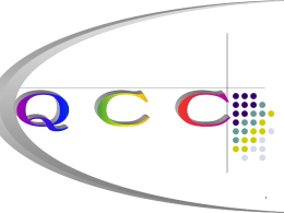 QCC 活動流程& QC 7 TOOL