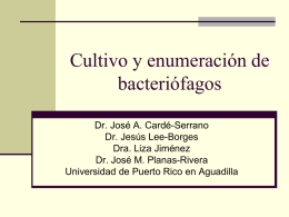 1-Cultivo de Bacteriofagos