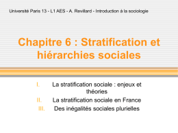 La stratification sociale