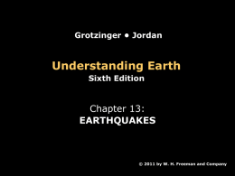 Chapter 13 - Earthquakes