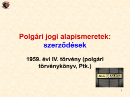 Polg&aacute;ri jogi alapismeretek: szerződ&eacute;sek