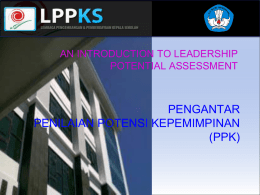 pengantar penilaian potensi kepemimpinan (ppk)