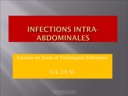 INFECTIONS INTRA-ABDOMINALES - Archive-Host