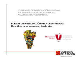Estudio Tendencias Voluntariado Aragón 2011
