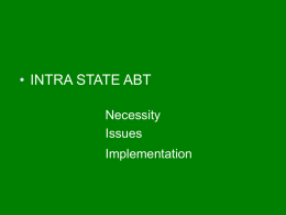state sector – intrastate abt