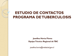 ESTUDIO DE CONTACTOS DE TUBERCULOSIS