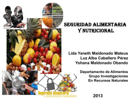 Seguridad alimentaria - Universidad de Pamplona
