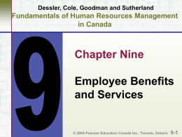 Chapter 9. Employee Benefits and Services