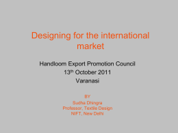 Designing for international markets