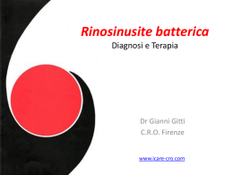 Rinosinusite Diagnosi e Terapia
