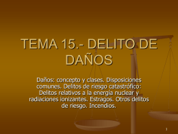 TEMA 15.- DELITO DE DAÑOS