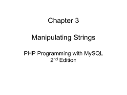 PHP Chapter 3