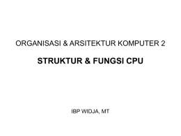 Struktur Fungsi CPU