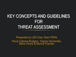 Threat Assessment Training - March 2011