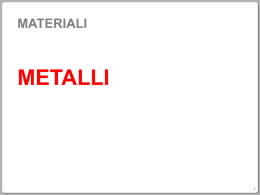 I metalli, presentazione con Power Point