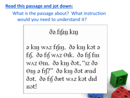 Phonics and the Alphabetic Principle - delta11literacy