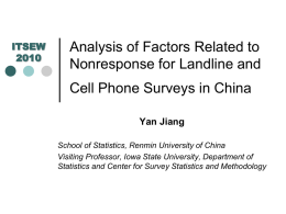 Comparing the Influence Factors of Nonresponse Between Landline