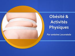 obésité et activités physiques