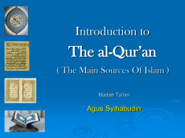 Memorization of Quran