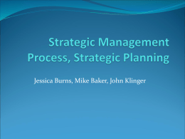 Strategic Management Process, Strategic Planning