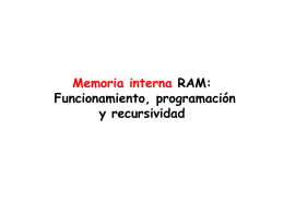 Memoria interna RAM - Docencia FCA-UNAM
