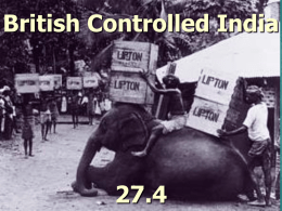 British Controlled India 27.4
