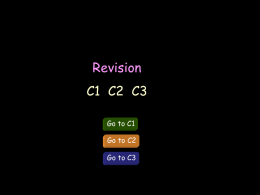 New C1 C2 C3 Revision
