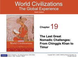The Transcontinental Empire of Chinggis Khan