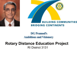 Rotary Distance Education Project