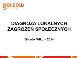 Prezentacja z diagnozy – 2014r. - Miejska Komisja Rozwiązywania