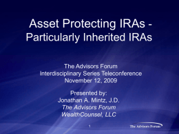 Inherited IRAs