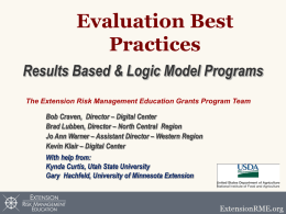 Extension RME - Western Extension Risk Management Education