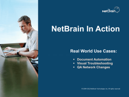 NetBrain in Action