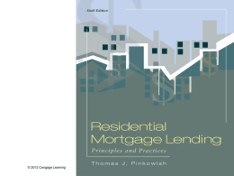 Residential Mortgage Lending - PowerPoint - Ch 16