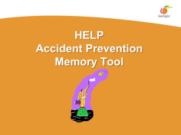 HELP Accident Prevention Tool