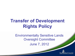 TDR ESLPP June 7 2012 - Sarasota County Government