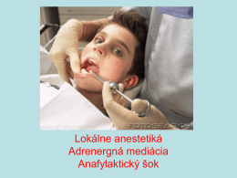 Lokálne anestetiká
