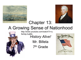 Chapter 13: A Growing Sense of Nationhood