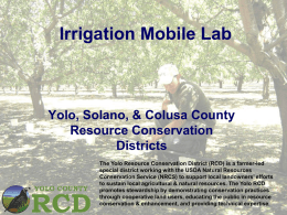 the Future with the Yolo County Resource Conservation District