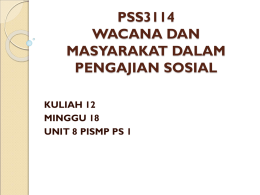 PSS3114 Kuliah 12