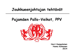 PPV Joukkueenjohtajan opas (Powerpoint)