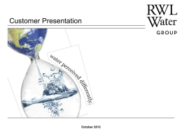 Peter Gross, RWL Water &ndash; AEROMIX Company