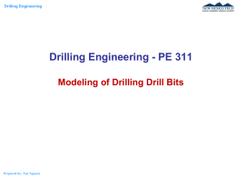 Modeling of Drill Bits