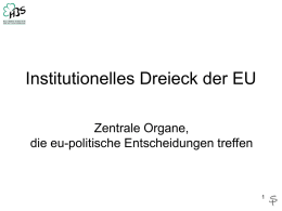 Institutionelles Dreieck der EU - Hans-Böckler