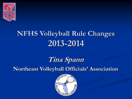 Volleyball Rule Changes