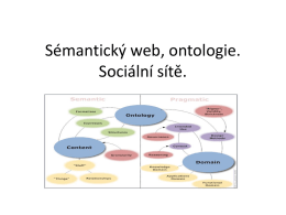 Sémantický web, ontologie, digitální knihovny