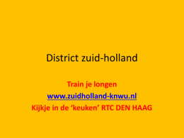 RTC DEN HAAG District Zuid-Holland Train je longen MA 07 APRIL