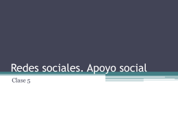 Redes Sociales de Apoyo.